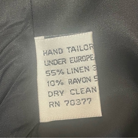 Cellini Men’s double breasted linen blend sport jacket business - Picture 9 of 10